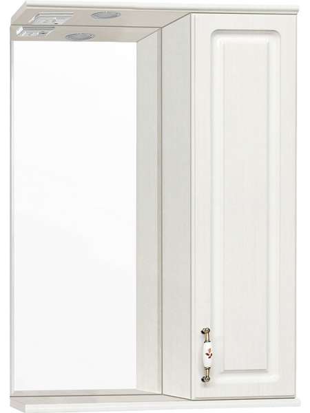 Зеркало-шкаф Style Line Олеандр-2 55/С Люкс, рельеф пастель