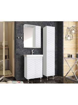 Тумба с раковиной Style Line Папирус 60 белая