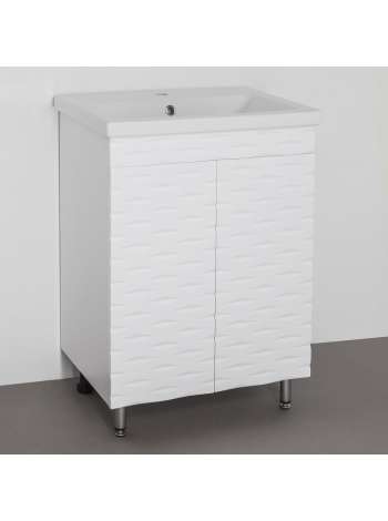 Тумба с раковиной Style Line Папирус 60 белая
