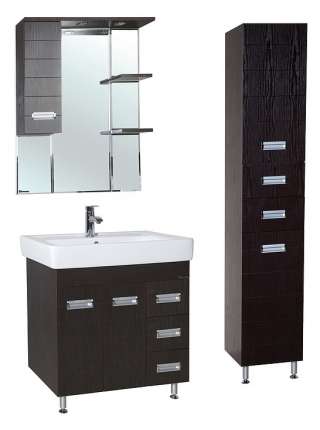 Зеркало-шкаф Bellezza Сиена 80 L венге