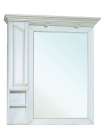 Зеркало-шкаф Bellezza Рим 100 L белое патина золото