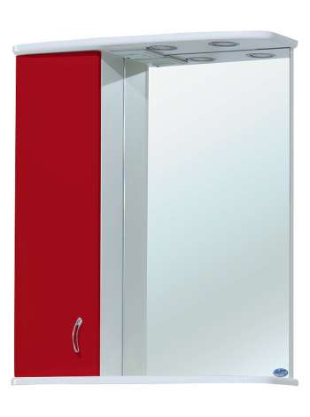 Зеркало-шкаф Bellezza Астра 60 L бордо