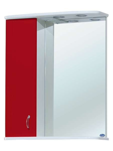 Зеркало-шкаф Bellezza Астра 60 L бордо