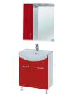 Зеркало-шкаф Bellezza Астра 60 L бордо