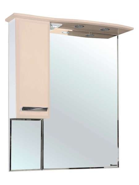 Зеркало-шкаф Bellezza Балтика 90 L бежевый