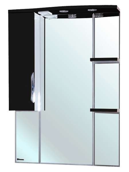 Зеркало-шкаф Bellezza Лагуна 75 L черный