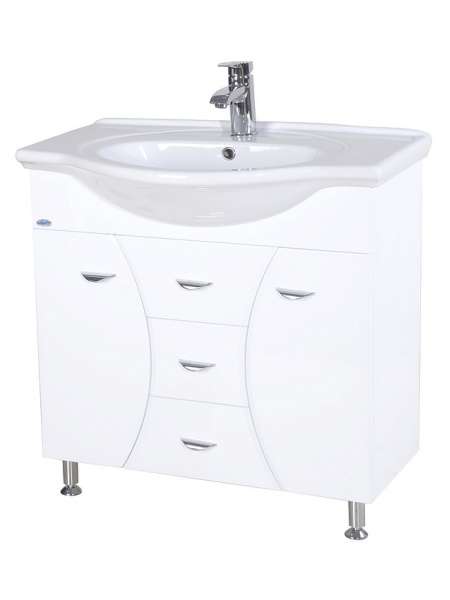 Тумба с раковиной Bellezza Кристи 85 2 ящика