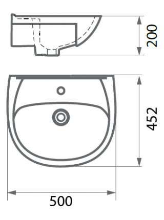 Тумба с раковиной Aqualife Design Чикаго 50
